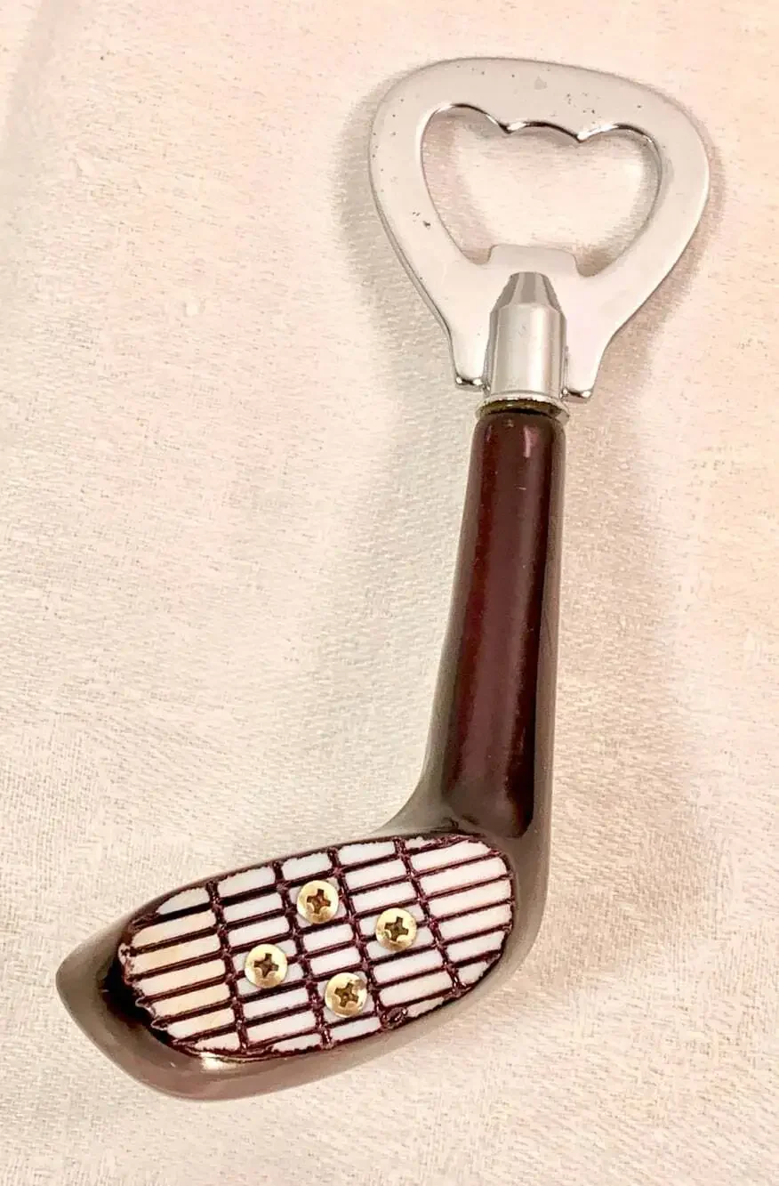 Vintage Golf Club Bottle Opener  Beer Cap Barware Man Cave